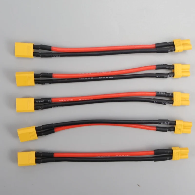 Détail du câble d'extension XT30 mâle-femelle 16AWG pour drone FPV