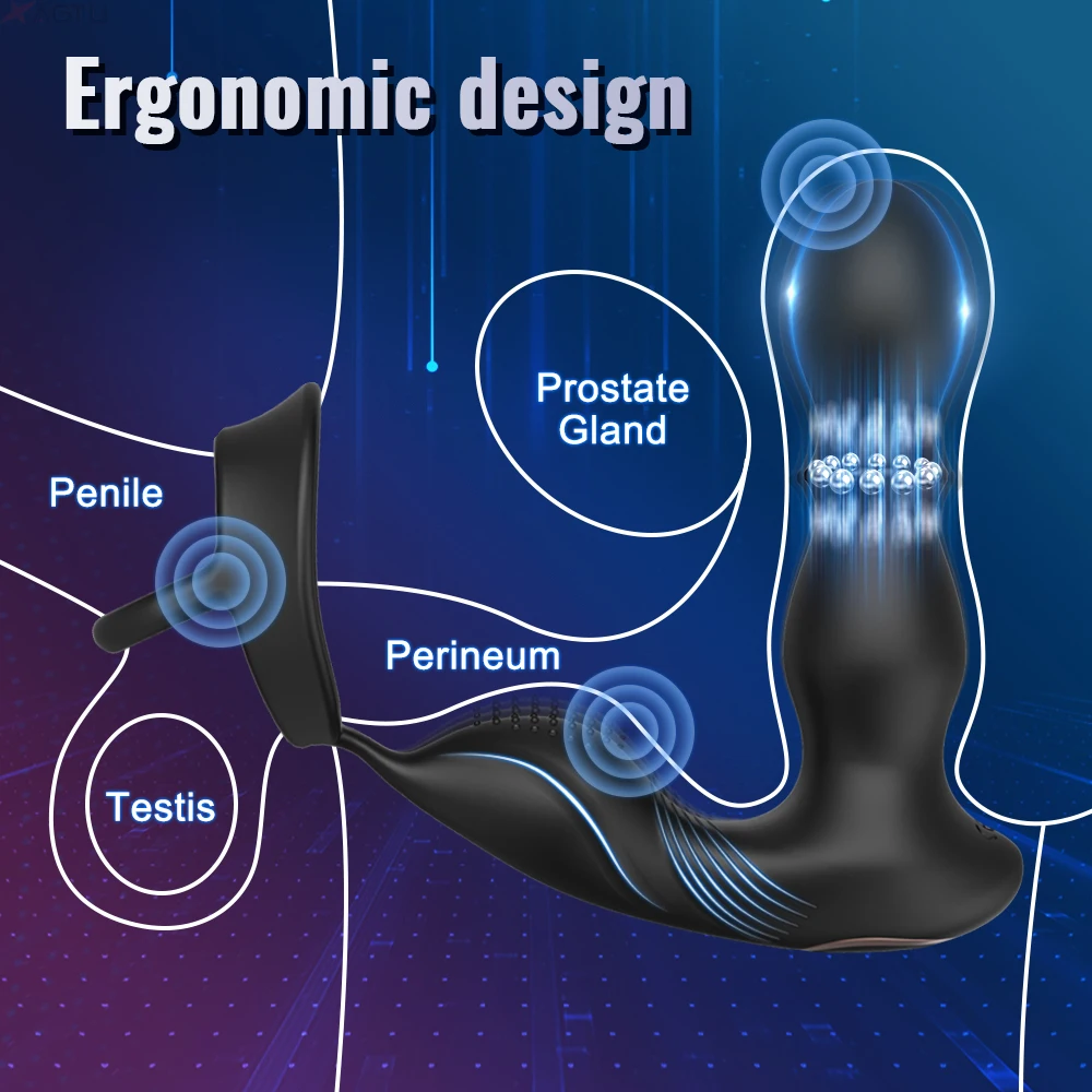 App Gesteuerter Prostata Massager Für Männer Vibrationsspielzeug_voghion.com