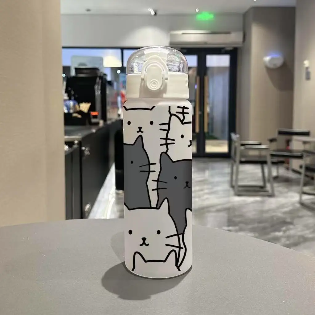 زجاجة مياه كارتون كات 780 مل مطبوعة ثلاثية الأبعاد...