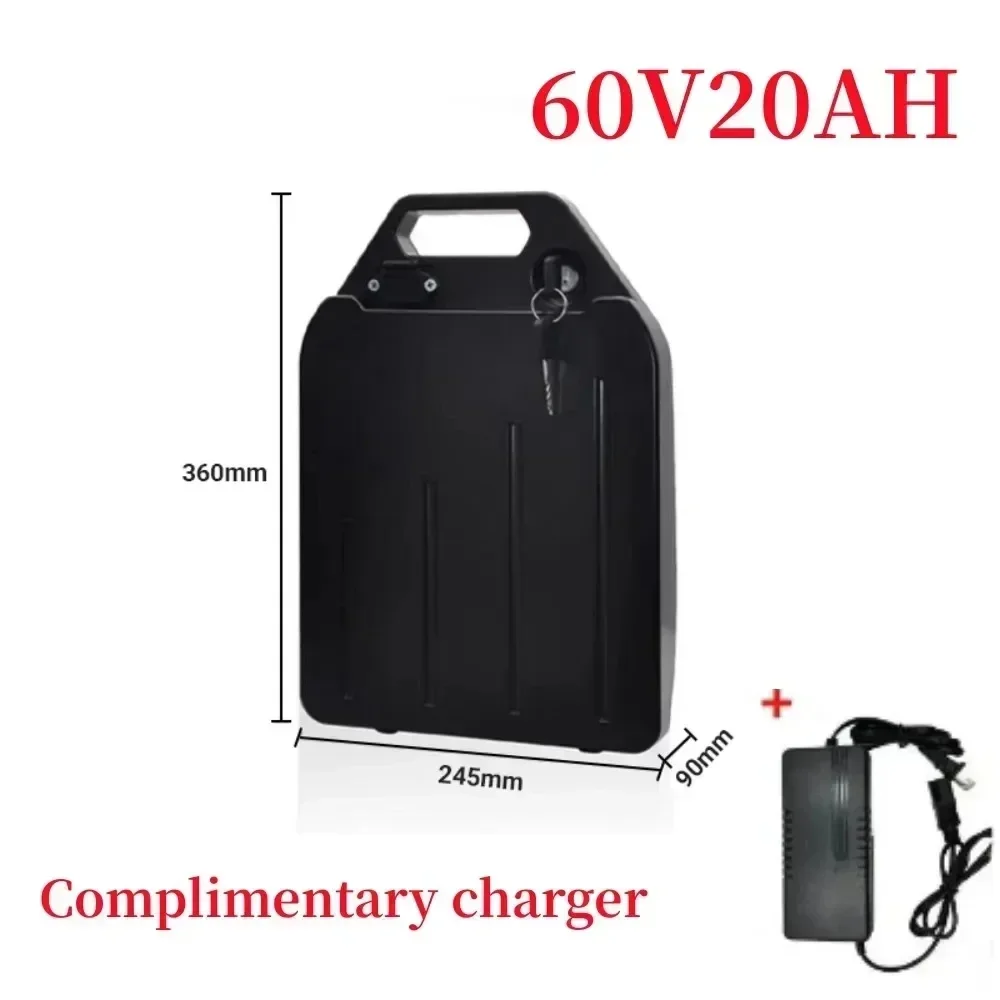 Harley A New Lithium Battery Waterproof 18650 Battery 60V 20ah 60ah Super Strong Usage Time Used for Harley 250W-2000W+Charging 6