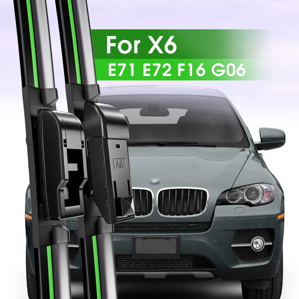 2pcsFrontWindshieldWiperBladesForBMWX6E71E72F16G0620082023
