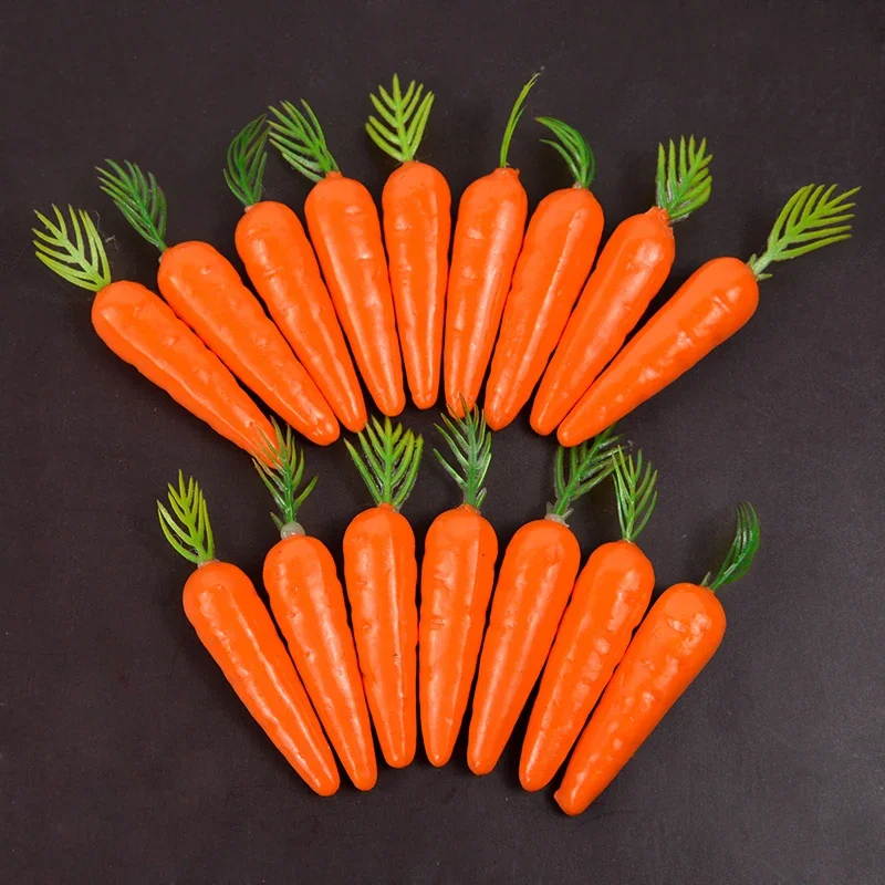 Easter Simulation Carrots 10/20/50Pcs Artificial Mini Foam