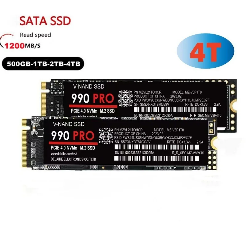 Solid State Drive M.2 990 pro 4TB 2TB 1TB 2280 NVME 2.5 inch ssd TLC 5600MB/s For laptop and desktop