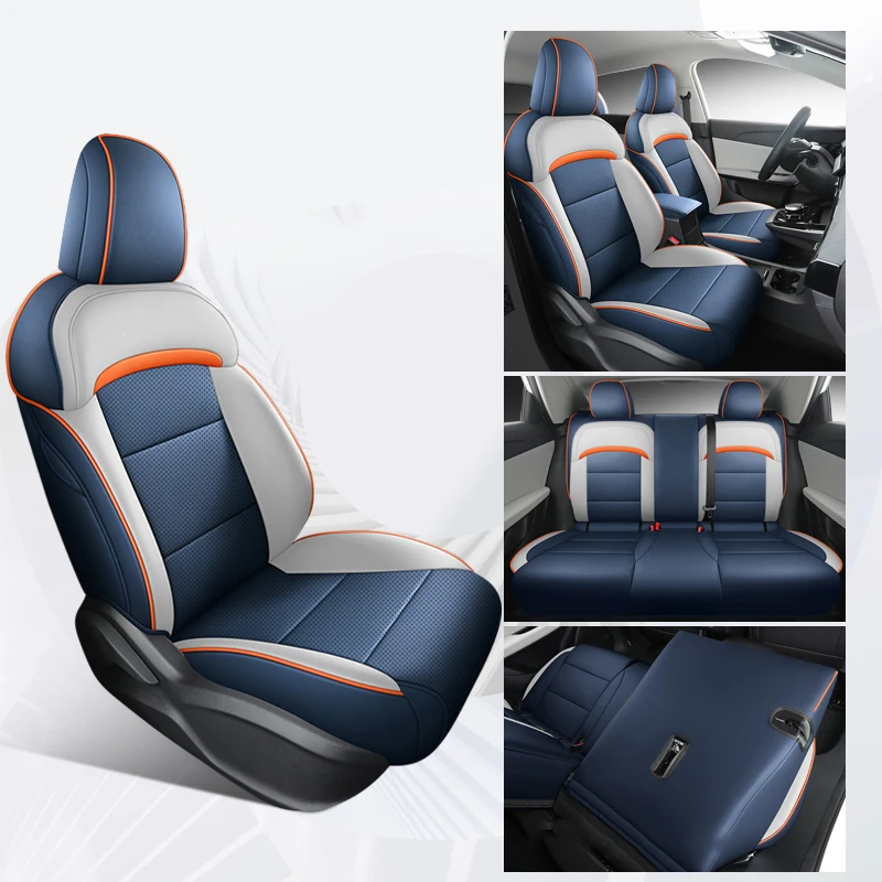 thumbnail image 1 of Funda de asiento de coche para MG4 MULAN, accesorios para el interior del coche, envío directo, juego completo de invierno, cuero NAPPA personalizado para automóviles, 1 of 5