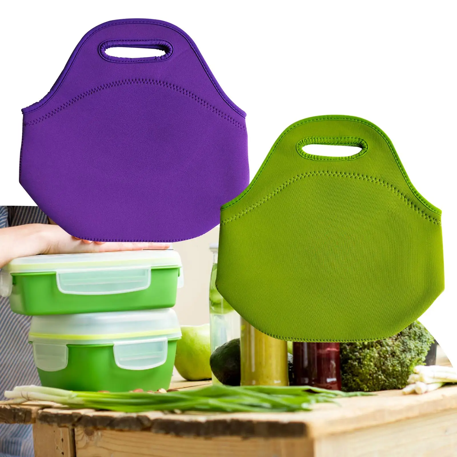 Picnic Bag Grocery Container Neoprene Water Resistant Reusable Large tote bag Picnic Outdoor Shopping