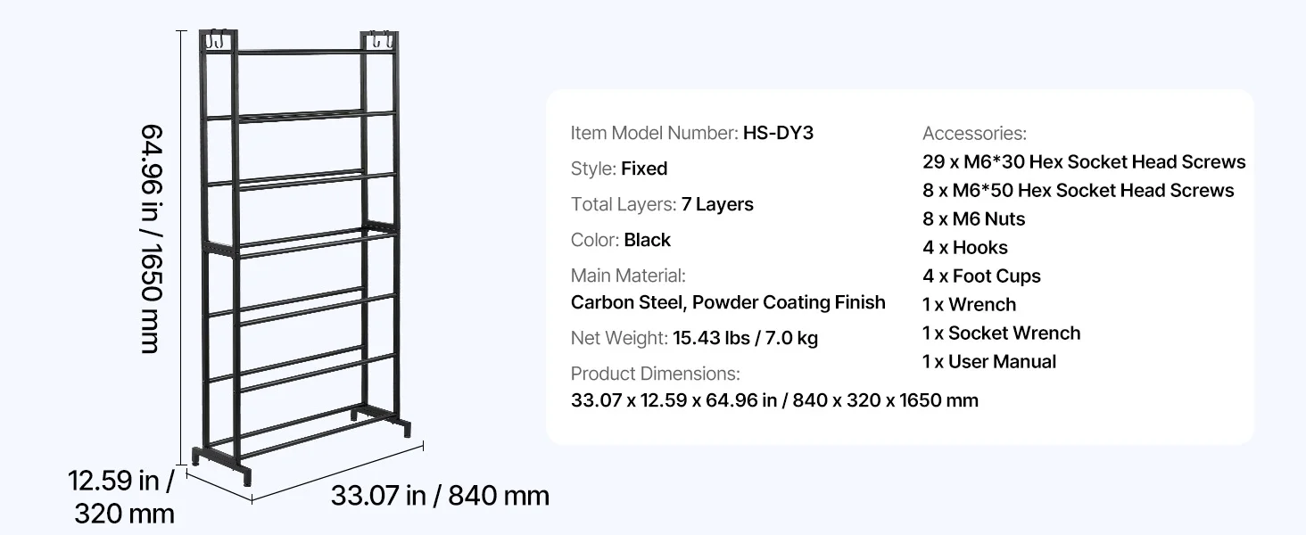 SucceBuy 5/7 Tier 3D Printer Filament Storage Rack Filament Spool Holders Storage Shelves for Home Office 3D Printing Studio