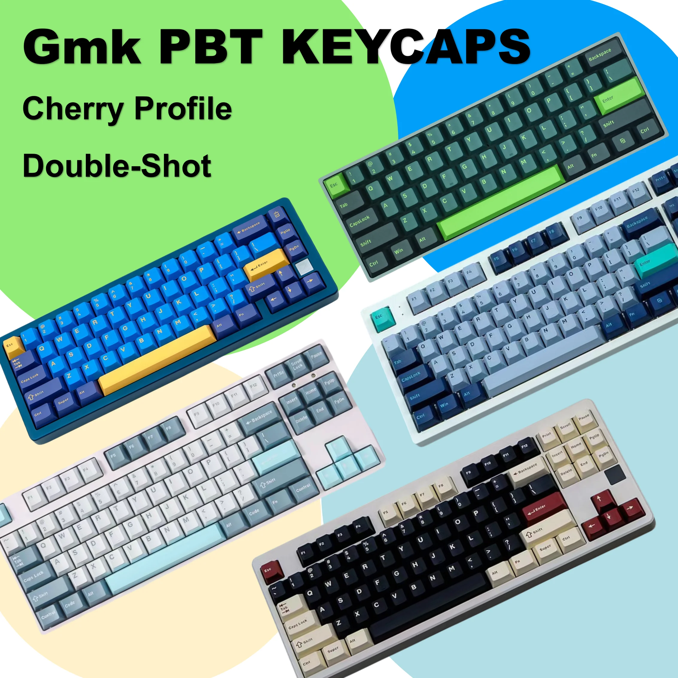 

Колпачки для механической клавиатуры GMK PBT Cherry Double-Shot GMK Clone Shoko, биттголова, венвес, Наутилус, римская раскладка для механической клавиатуры, Набор для творчества, аксессуары