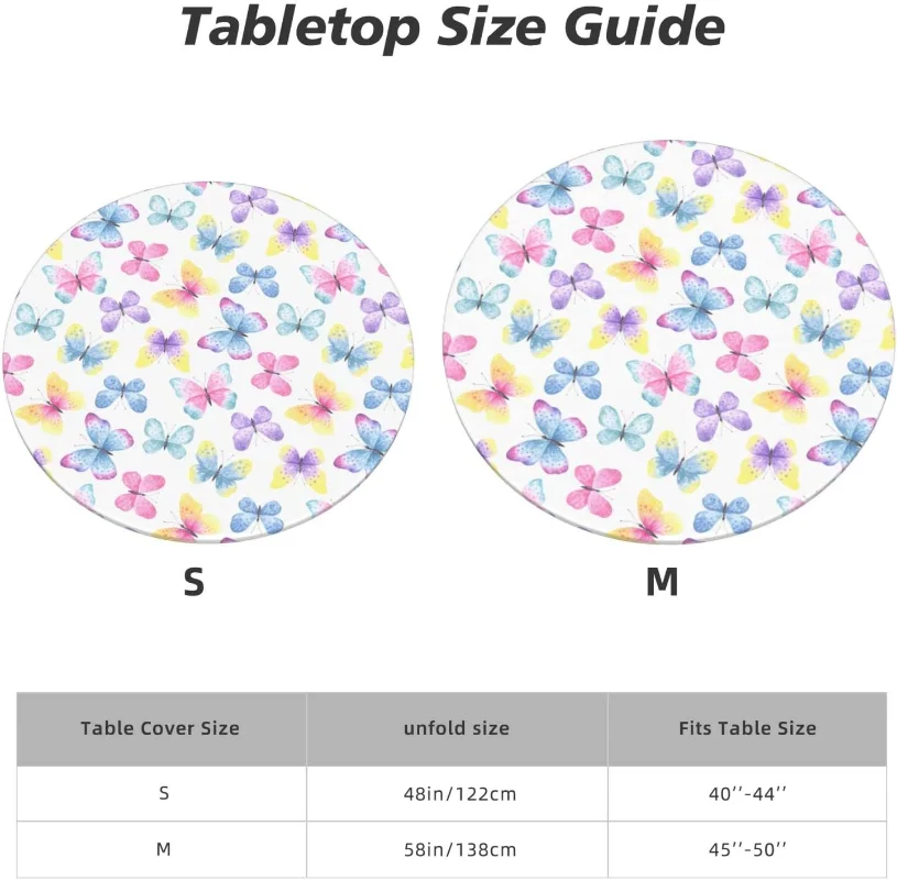 Couverture de table ronde coordonnante assortie, support, nappe, 1.2m, 1.5m  - AliExpress