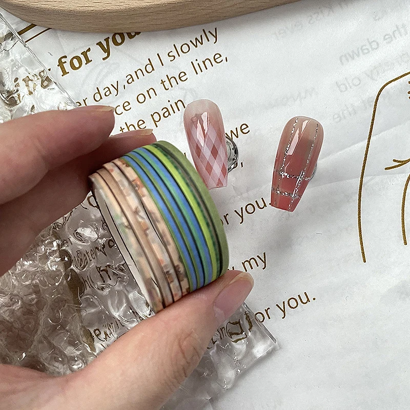 Nail Art Tools 1 Rolls Professional Grade Masking Nail Art Tape Rolls Creative Striping Line Guide Tapes for DIY Manicure Pattern