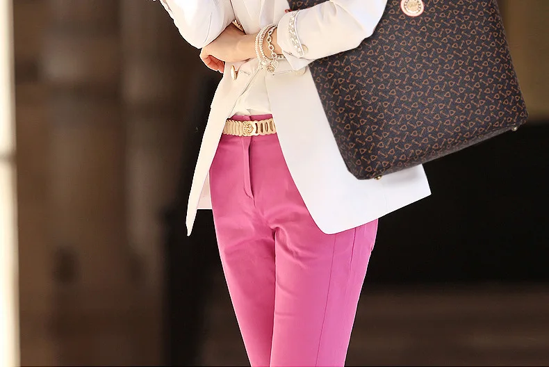 Fashion Mother Bag Five Pieces Set Ladies Commuter Crossbody Girls Simple Handbag Card Purse Wallet Shoulder Bag Cosmetic Bag