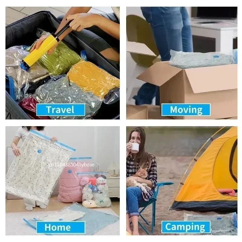 Thickened Vacuum Compression Bag Transparent Quilt Clothing Storage and Sorting Household