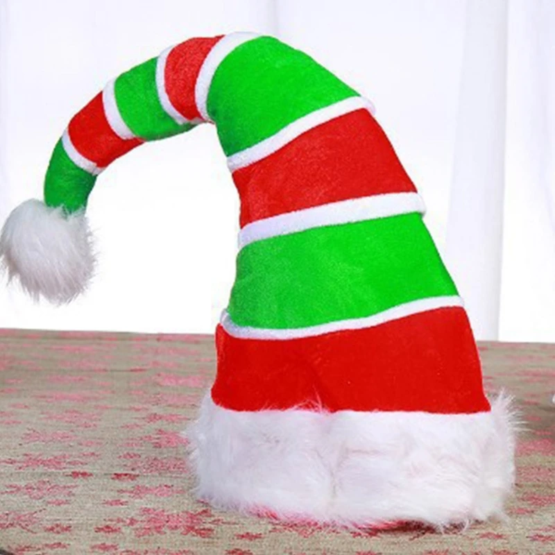 Christmas Santa Hat with White Brim for Christmas Festival Party New Year Headwear Santa Costume Accessory Gift 85LC