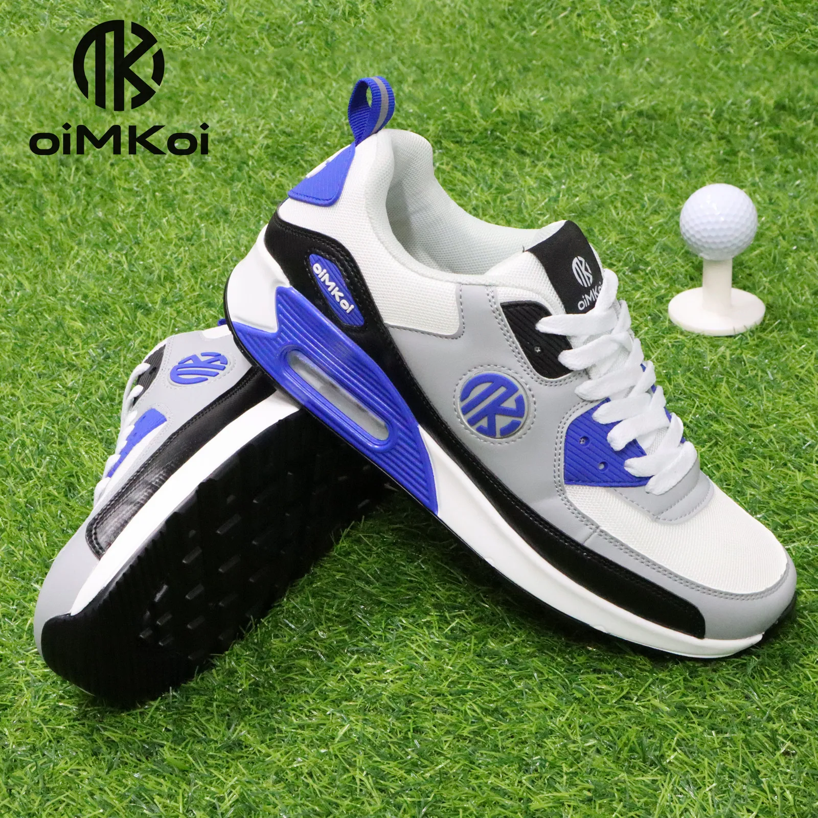 OIMKOI New Men's Golf Shoes Soft and Comfortable Non-slip Outdoor Golf Training Shoes 6