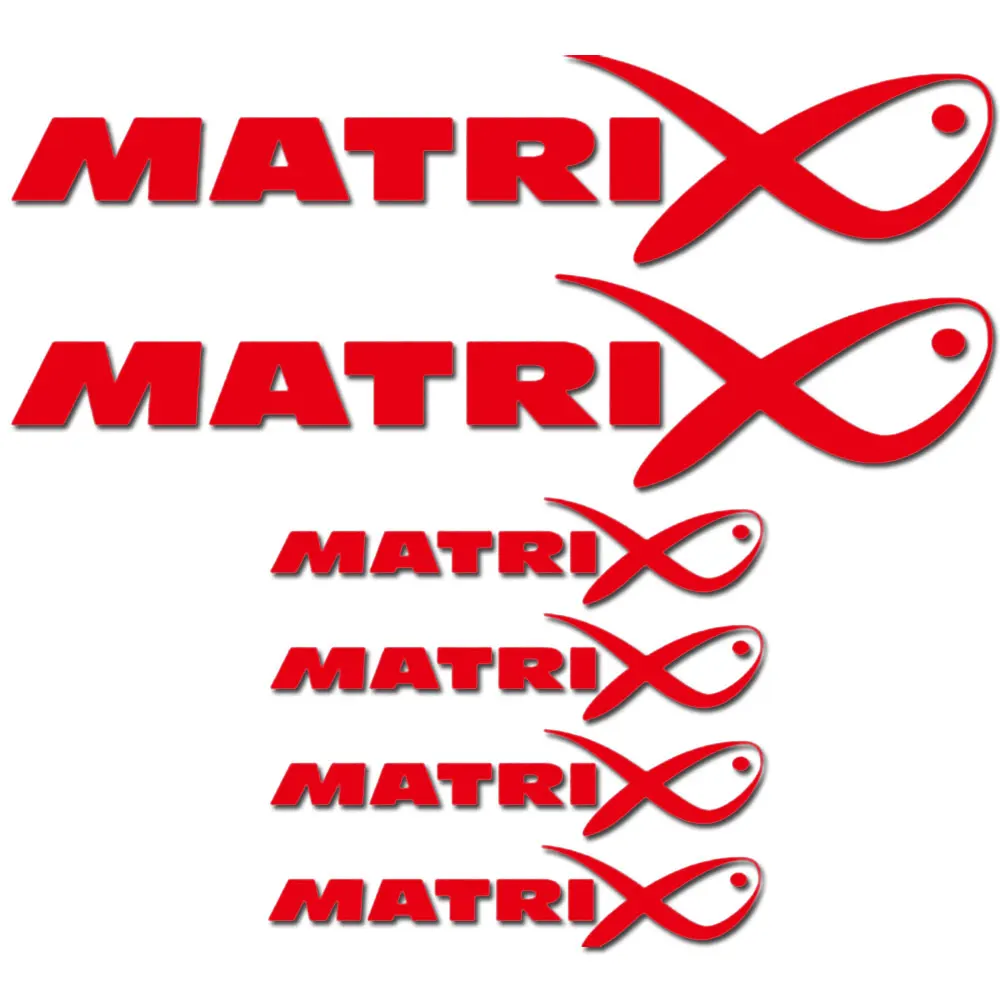 For matrix fishing sticker set seat box tackle box bit fishing rod