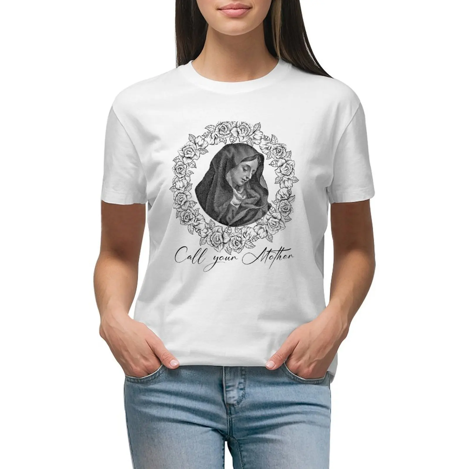 

Call Your Mother Vintage T-shirt summer tops cute clothes T-shirt Women