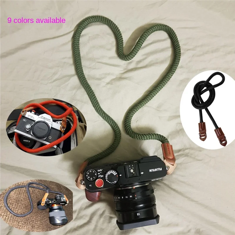 Strong Strong Nylon Camera Rope Mountaineering Camera Shoulder Polaroid strap retro camera rope Neck Strap Belt SLR Cameras Part