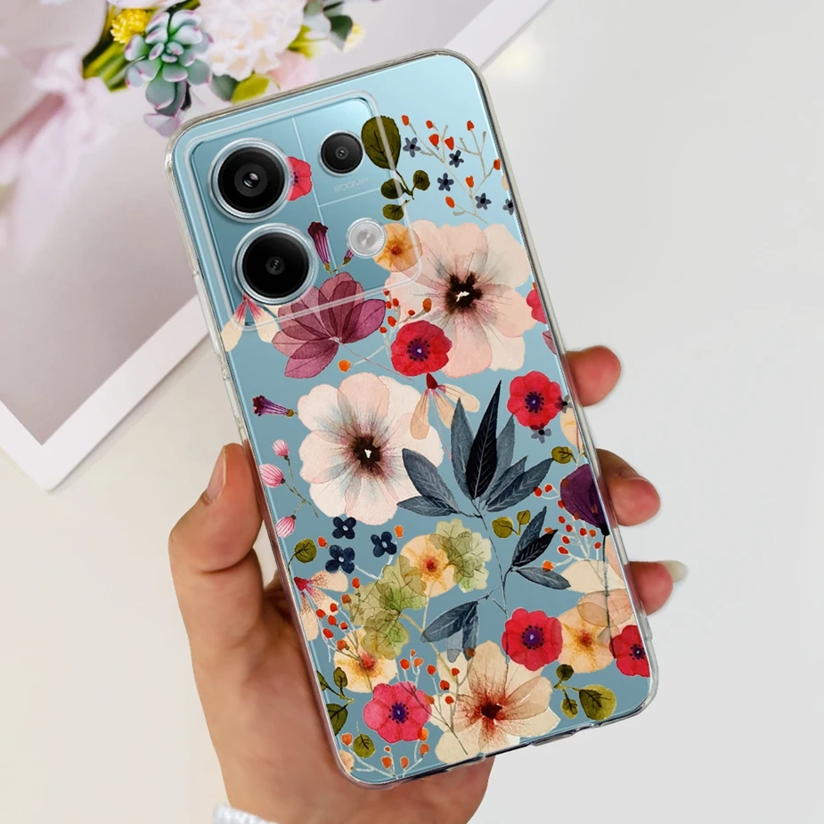 New Fashion Painted Clear Silicone Soft TPU Phone Case for Xiaomi Poco X6 Pro 5G