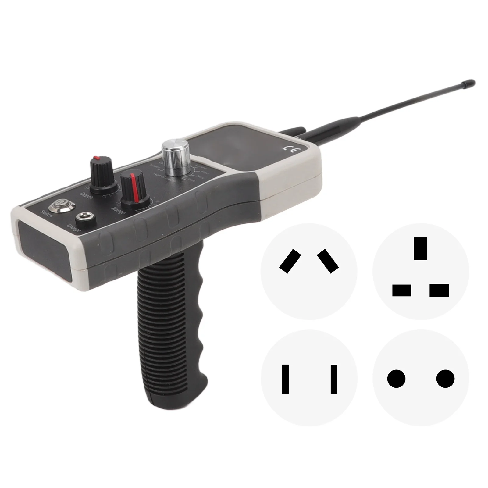 100‑240V 25m Depth Metal Detectors 1800m Range Sensitive 1000MAH Gold Finder for Outdoor