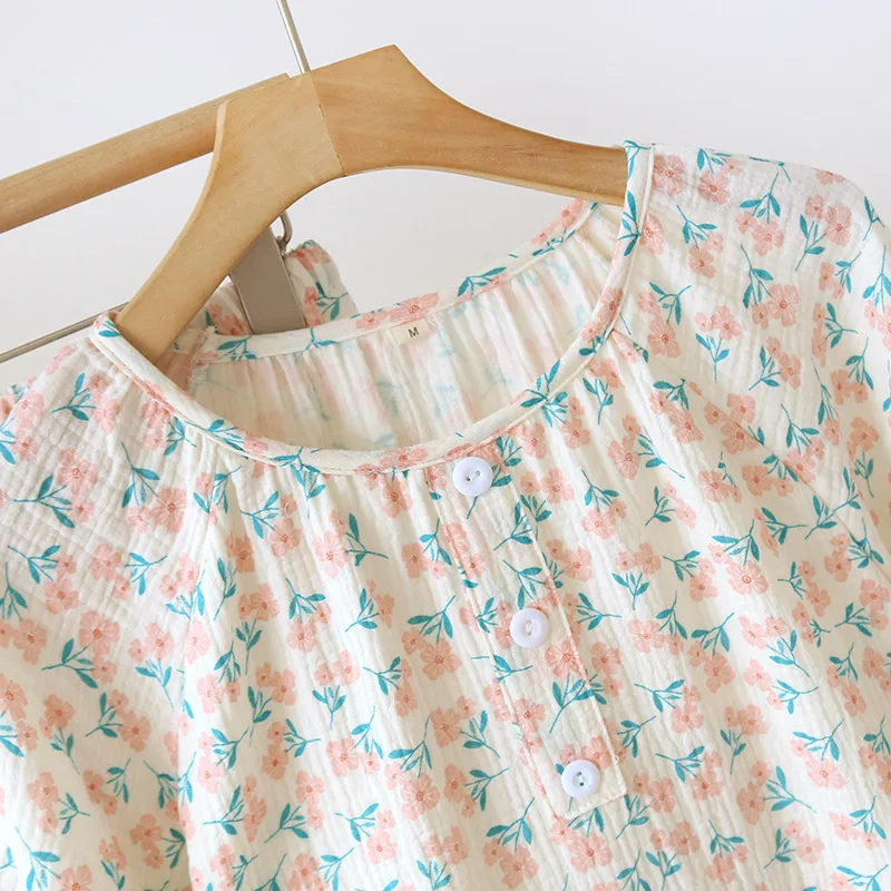 Summer Two Piece Suit Pyjamas Dames Lingerie Women's Underwear Camisones De Mujer Para Dormir Round Collar Pajama Set Sleepwear