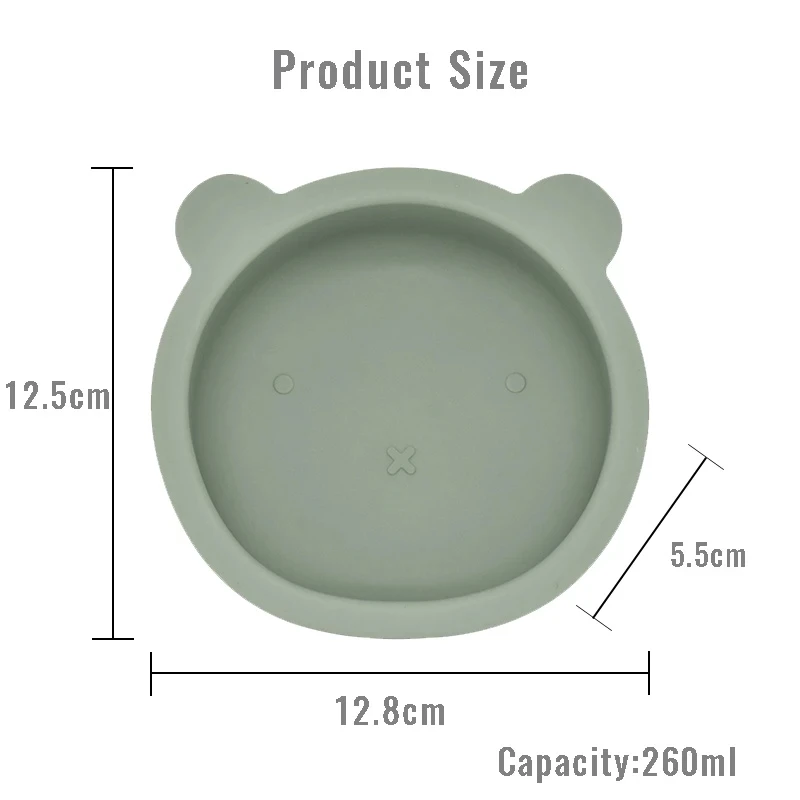 5/7/9 PCS Baby Feeding Tableware Set Baby Soft Silicone Bib Bib Sucker Bowl Plate Cup Spoon Fork Sets Non-slip Children's Dishes 5