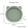 5/7/9 PCS Baby Feeding Tableware Set Baby Soft Silicone Bib Bib Sucker Bowl Plate Cup Spoon Fork Sets Non-slip Children's Dishes 5