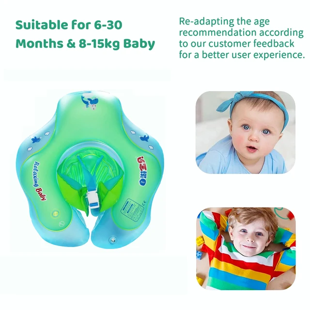 Upgrades Baby Swimming Float Inflatable Infant Floating Kids Swim Ring Circle Bathing Summer Toys Float Ring Toddler Pool Float 4