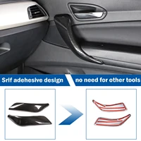 ABS Carbon Fiber Car Interior Door Pull Handle Cover Trim For BMW 1 2 Series F20 F21 F22 F23 2012-2018 Auto Accessories 3