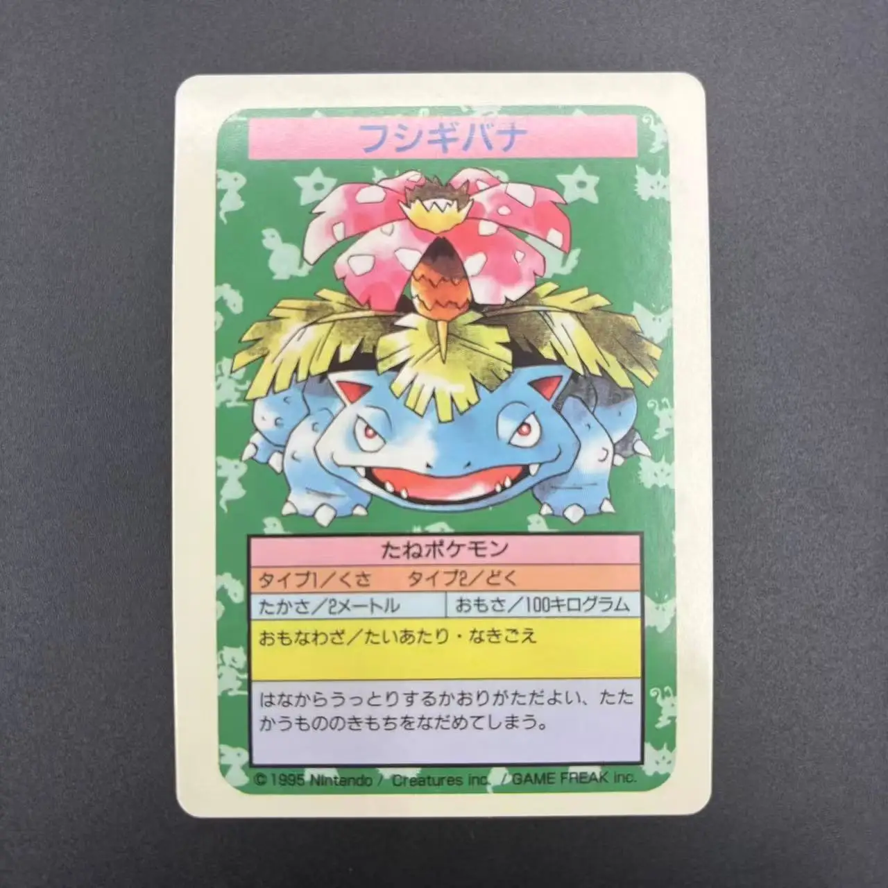 DIY PTCG 컬렉션 카드 1995 P.M.JAPANESE TOPSUN CHARIZARD VENUSAUR 자체 제작 싱글 카드 클래식 게임 애니메이션 카드 선물 장난감