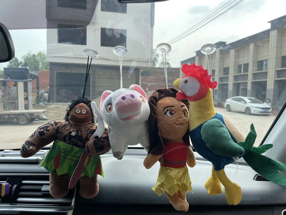 Poupée en peluche de dessin animé Disney, princesse Moana, légende Vaiana,  chef Maui, Tui Tala, Heihei Pua, poupée de poulet 5.0, décoration de  voiture, cadeau, 20cm - AliExpress