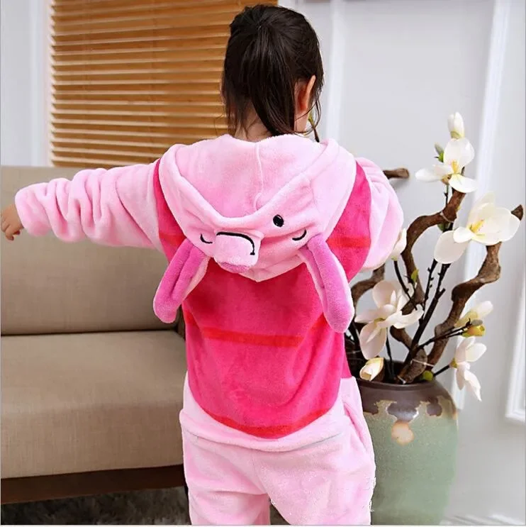 Piglet Kigurumi Onesies Animal Pajamas Unisex Adults Flannel Hooded Jumpsuits Sleepwear Anime Party Cosplay Clothes