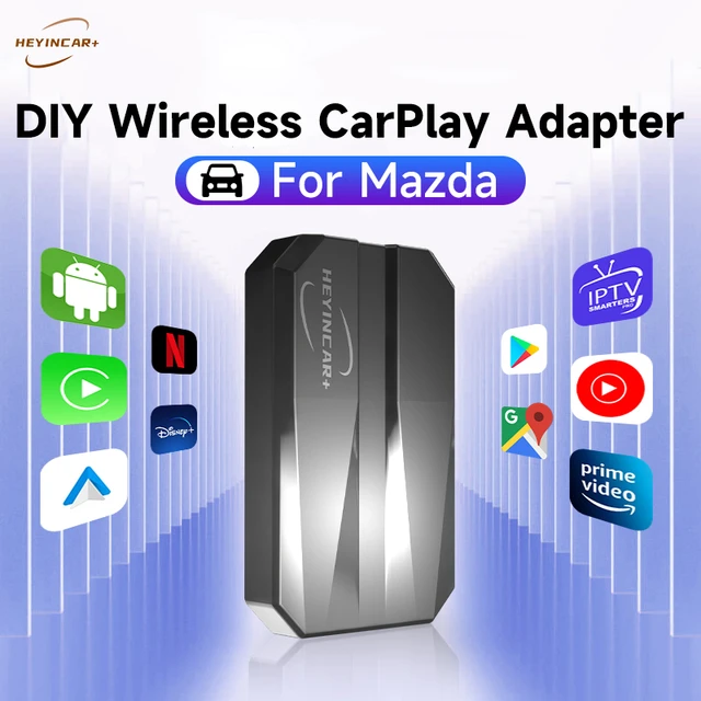 2023 HEYINCAR 5IN1 Wired to Wireless CarPlay Android Auto Adapter For Mazda  CX-5 CX-3 CX-30 CX-50 Netflix Iptv YouTube Car Play - AliExpress