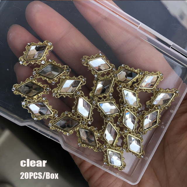Box Red Nail Cherry Charms 3D Nail Rhinestones Mix Shape Nail Studs Shiny Nail Rhinestone Cute Glitter Nail Accessories Gems