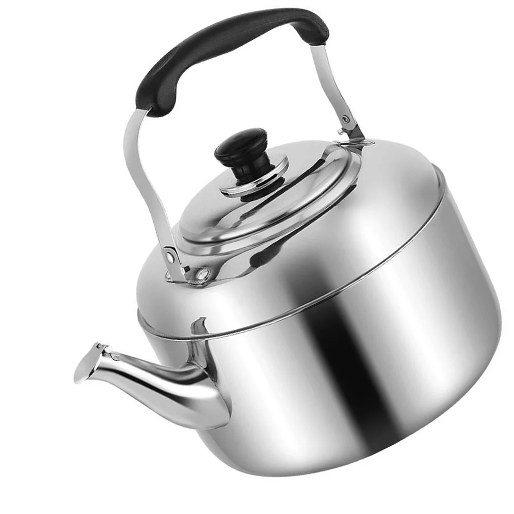 

Whistle Stainless Steel Kettle Make Tea Water Jug Whistling Teapot Portable Teakettle