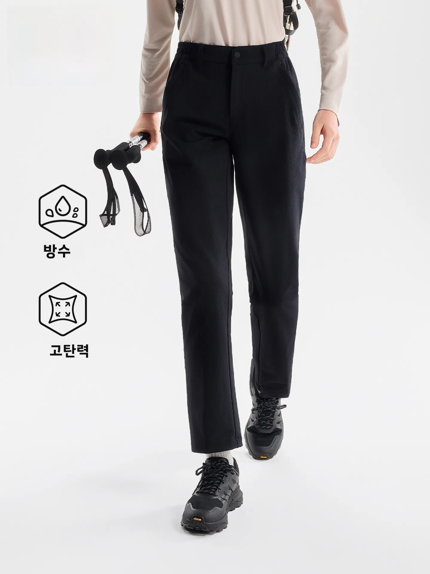 야외 소프트쉘 바지 방풍 내마모성 방수 하이킹 등산 스포츠 남성 여성용 스트레이트 레그 바지