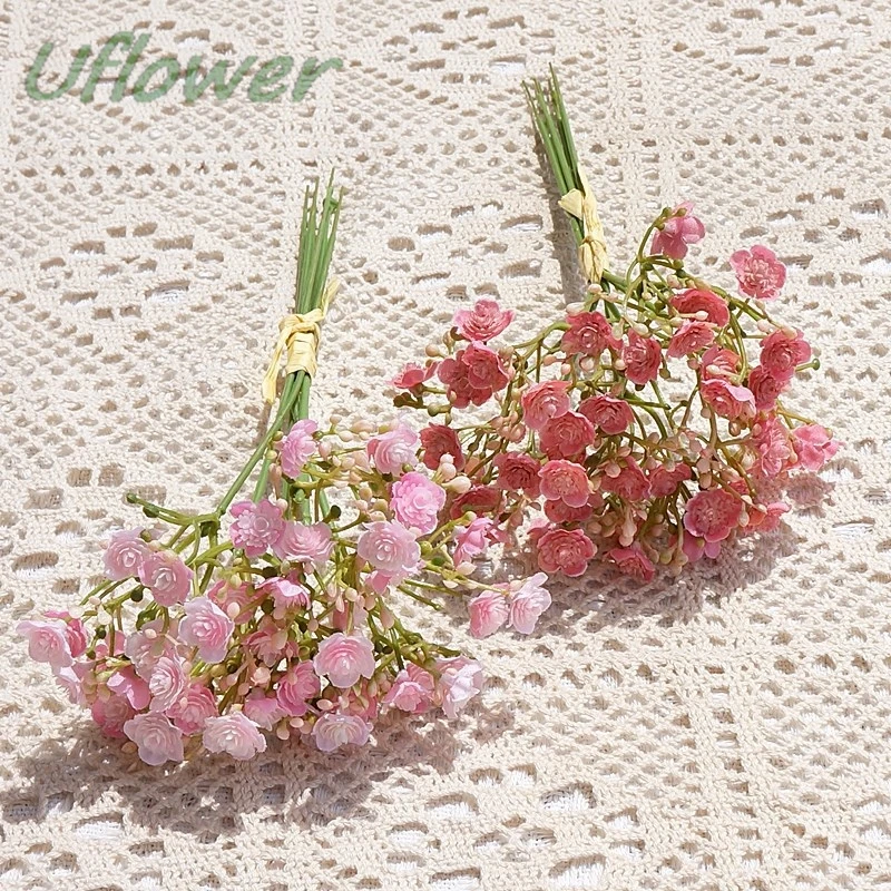 42 Köpfe künstlicher Schleierkraut, Gypsophila-Blumenstrauß, handgefertigt, gefälschte Pflanze, Blumenarrangement für Zuhause, Hochzeit, Tischdekoration – Detail 13