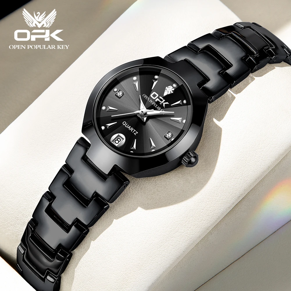 ساعة كوارتز رائعة وصغيرة الحجم للنساء ، بطارية مع...