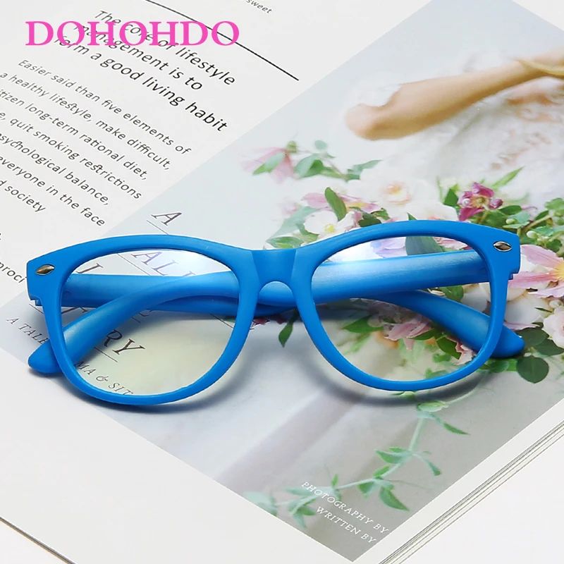 High Quality Anti Blue Light Glasses For Kids Children TR90 Flexible Frame Boy Girls Computer Clear Lens Blocking Eyeglasse