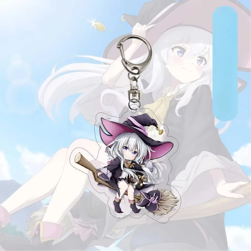 Anime Keychain Game Keychain Mini Sword Keychain Anime Keychain Pendant Anime Wandering Witch The Journey of Elaina Keychains Pendants Cartoon Keyrings Bag Accessories