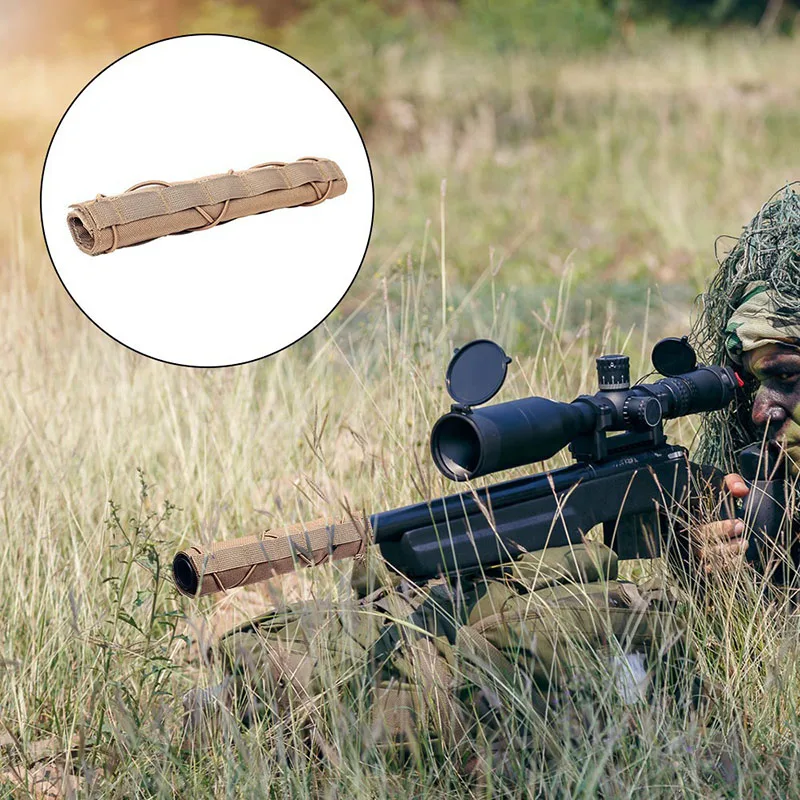 Nylon Gun Silencer Protective Case for Hunting and Airsoft