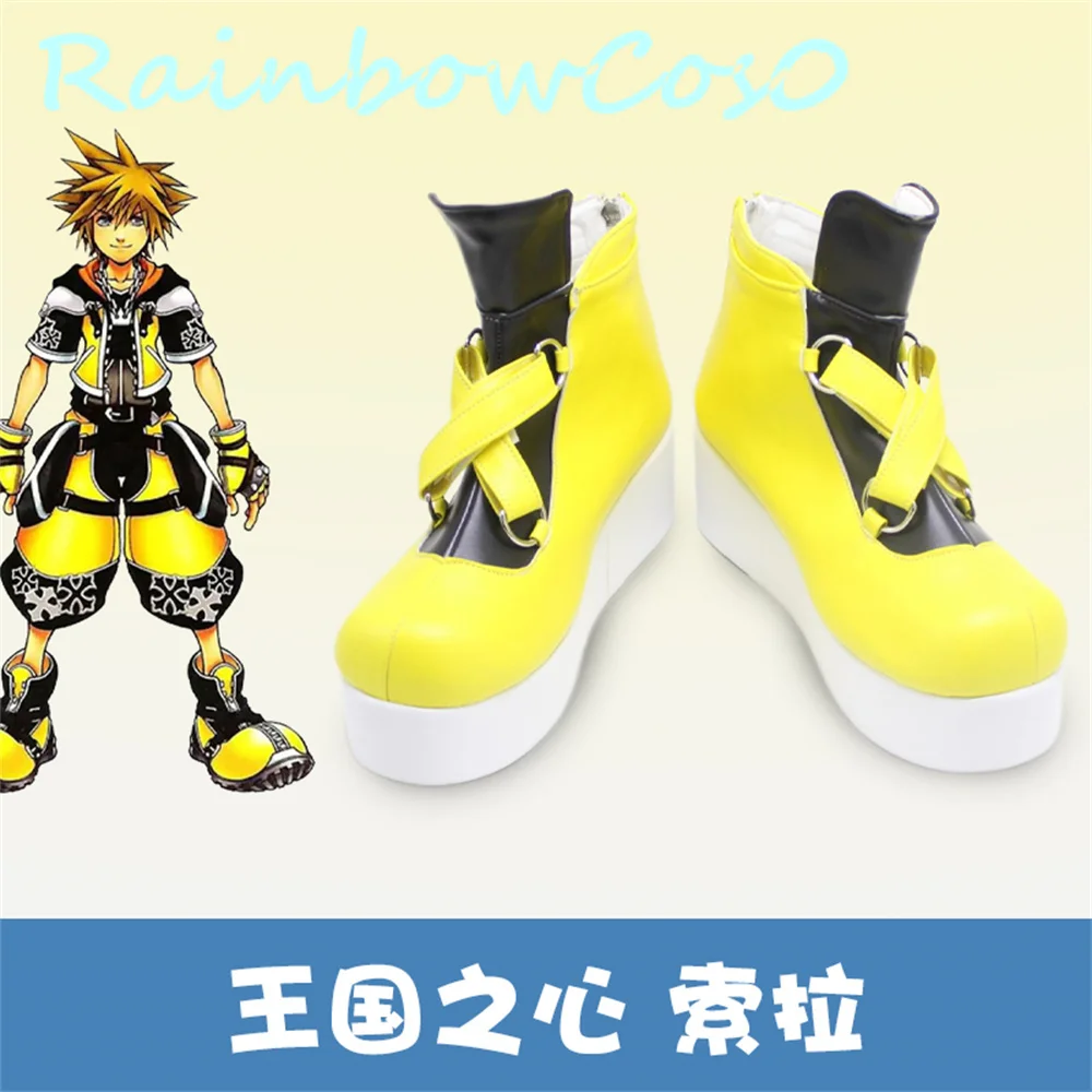 

Kingdom Hearts Sora Cosplay Shoes Boots Game Anime Halloween Christmas RainbowCos0 W2804