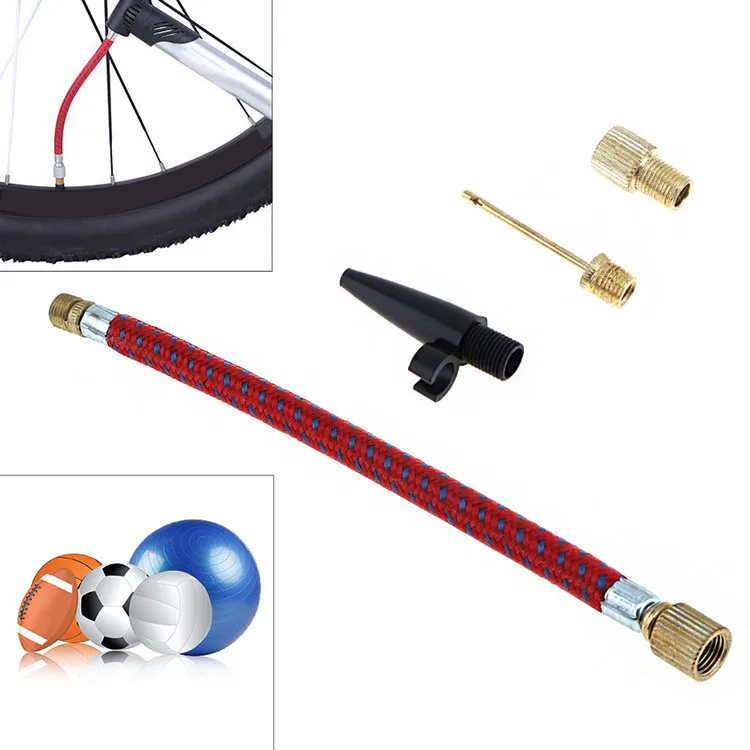 Bicycle Valve Adapter Copper Inflator Pump Nozzle Kit Presta Schrader Valve Adapter