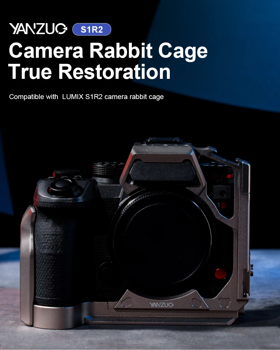 Suitable For Panasonic S1R2 Camera Rabbit Cage Lumix S1M2 Rabbit Cage Metal Came
