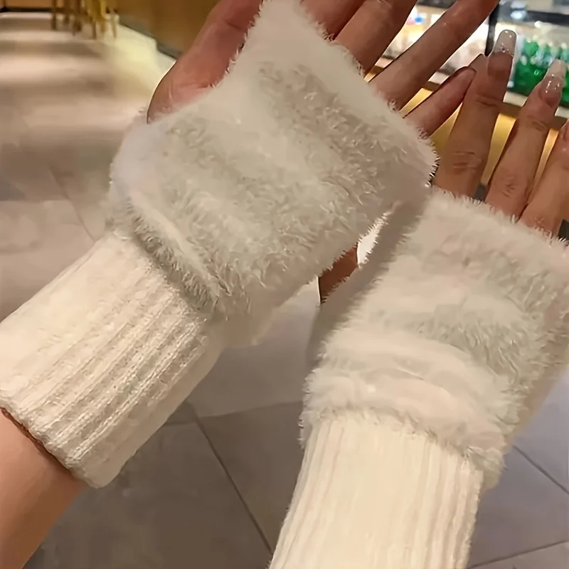 Hand Washable Fingerless Gloves for Women: Comfortable Soft Warm Design, Fashionable Winter Gloves for Cold Weather & Casual Use - 6