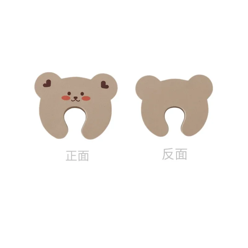 ins bear door handle anti-collision children's room anti-pinch safety door stop bedroom closing artifact door anti collision protector