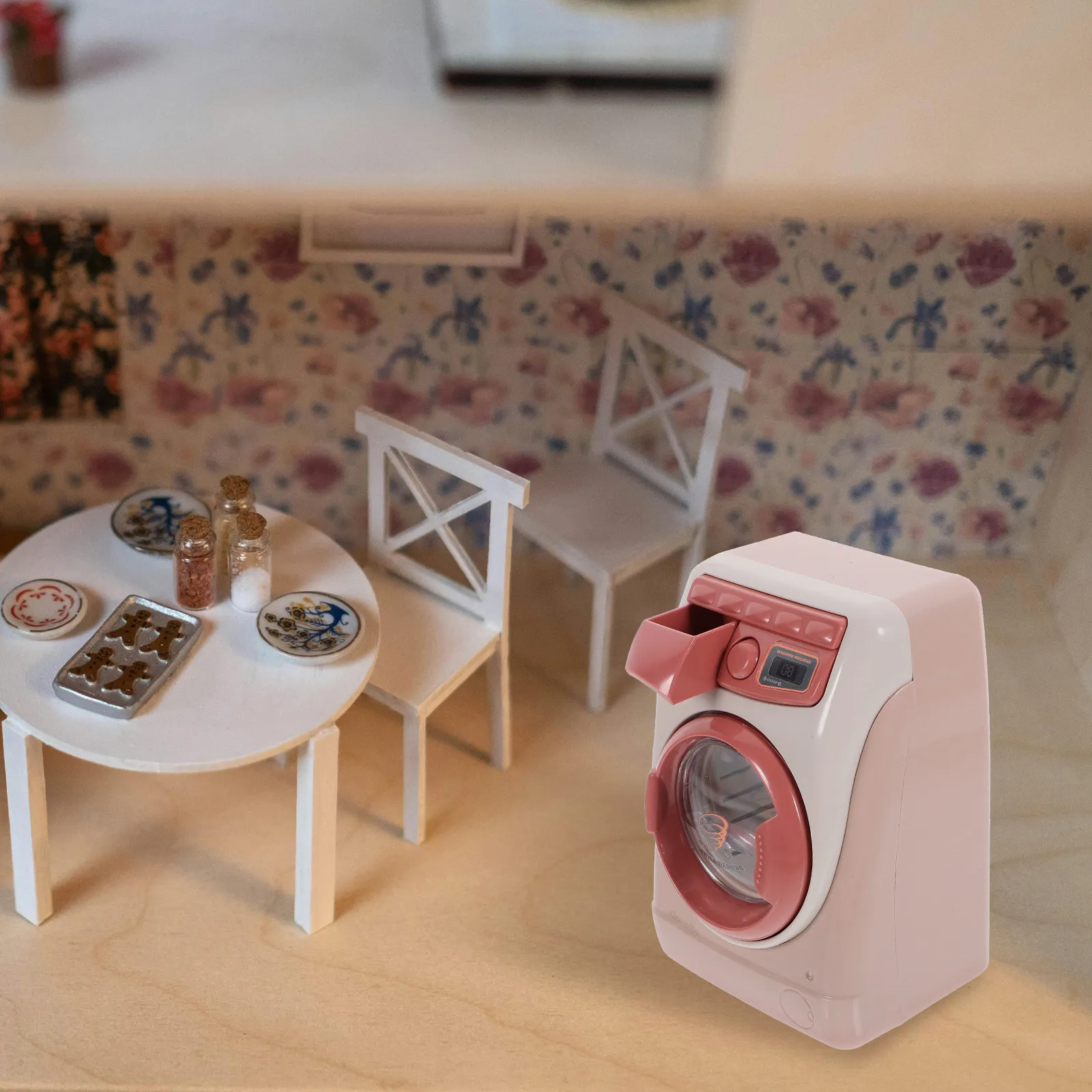 창의적인 플라스틱 시뮬레이션 세탁기 어린이를 위한 가정용 조기 학습용 교육용 장난감