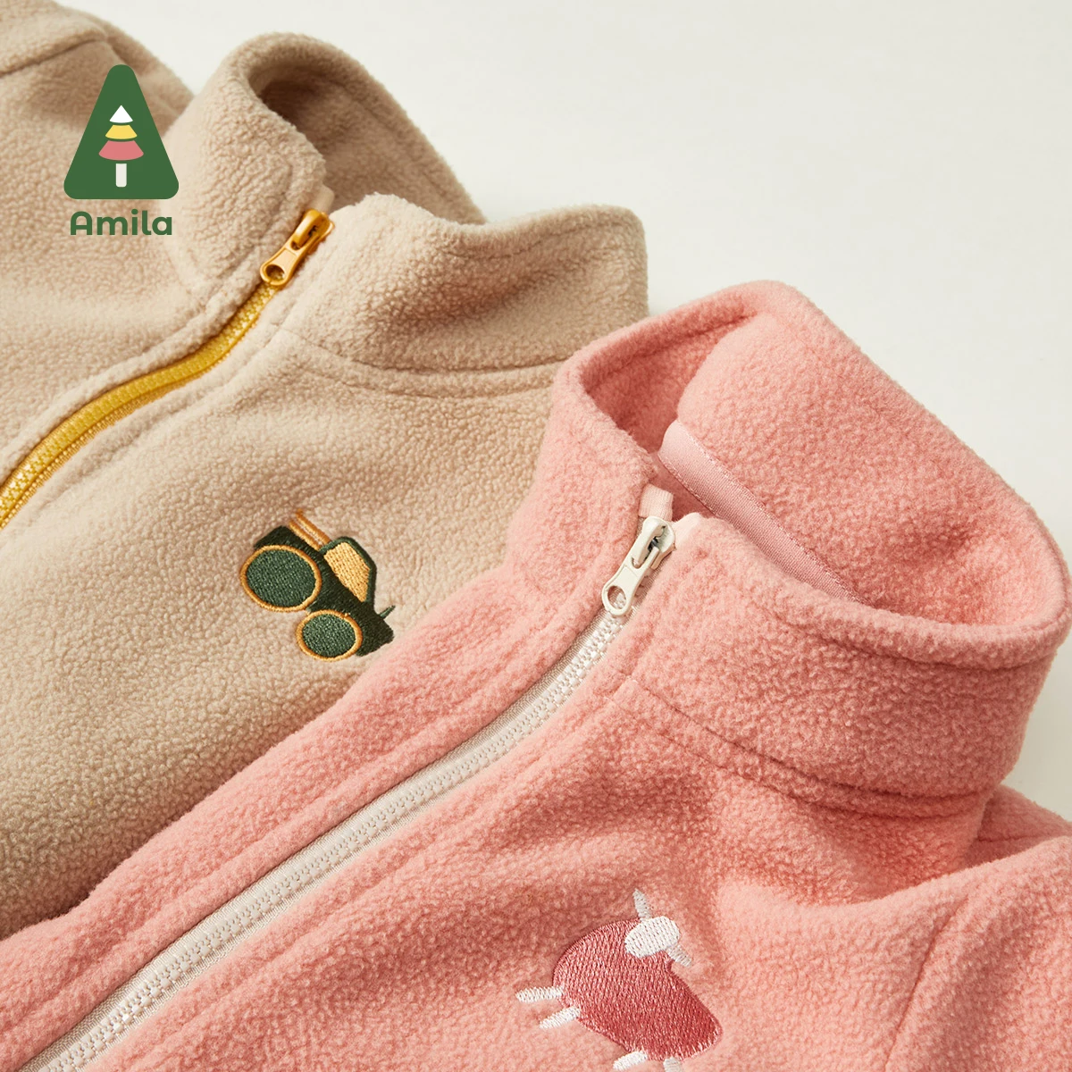 Amila Baby Coat Autumn Winter New Full Print Cartoon Two Pcs Jacket Boys and Girls Casual Children's Clothes Warm