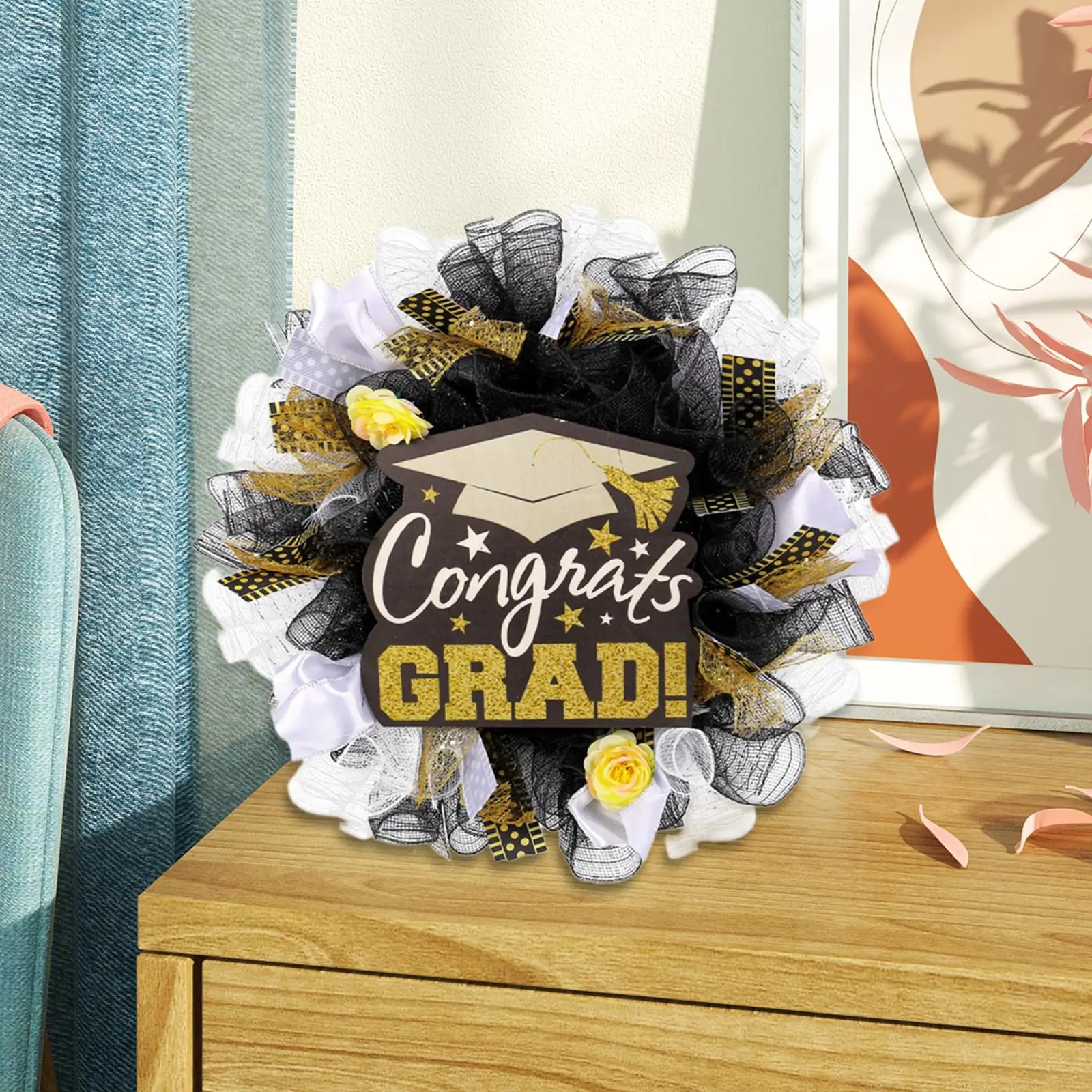 Graduation Wreath Graduation Party Decoration Elegant Graduation Door Wreath Home Front Door for Yard Indoor Decoration