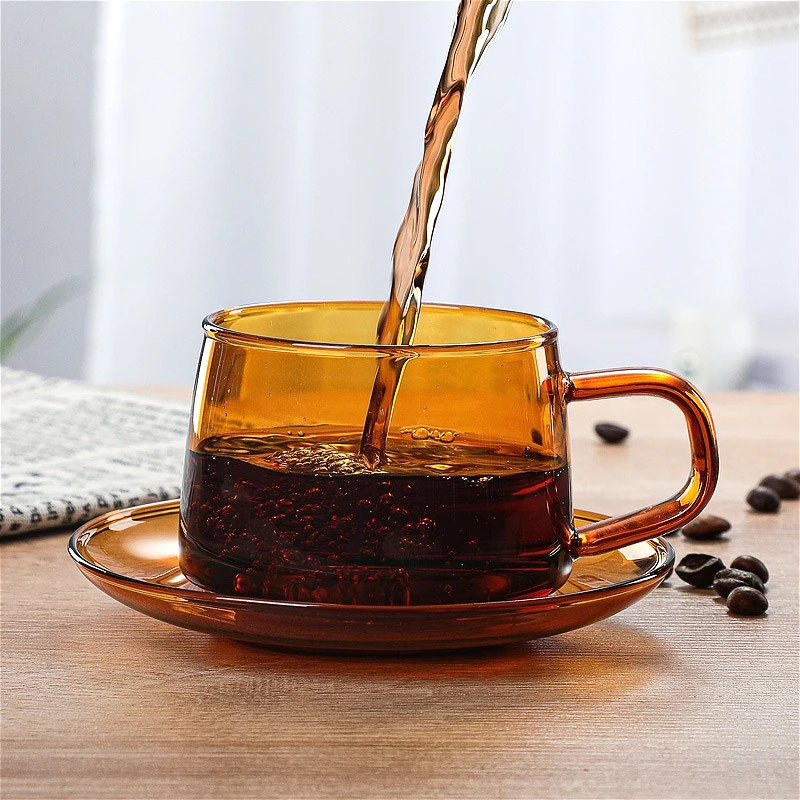 Colored Glass Coffee Mug 4