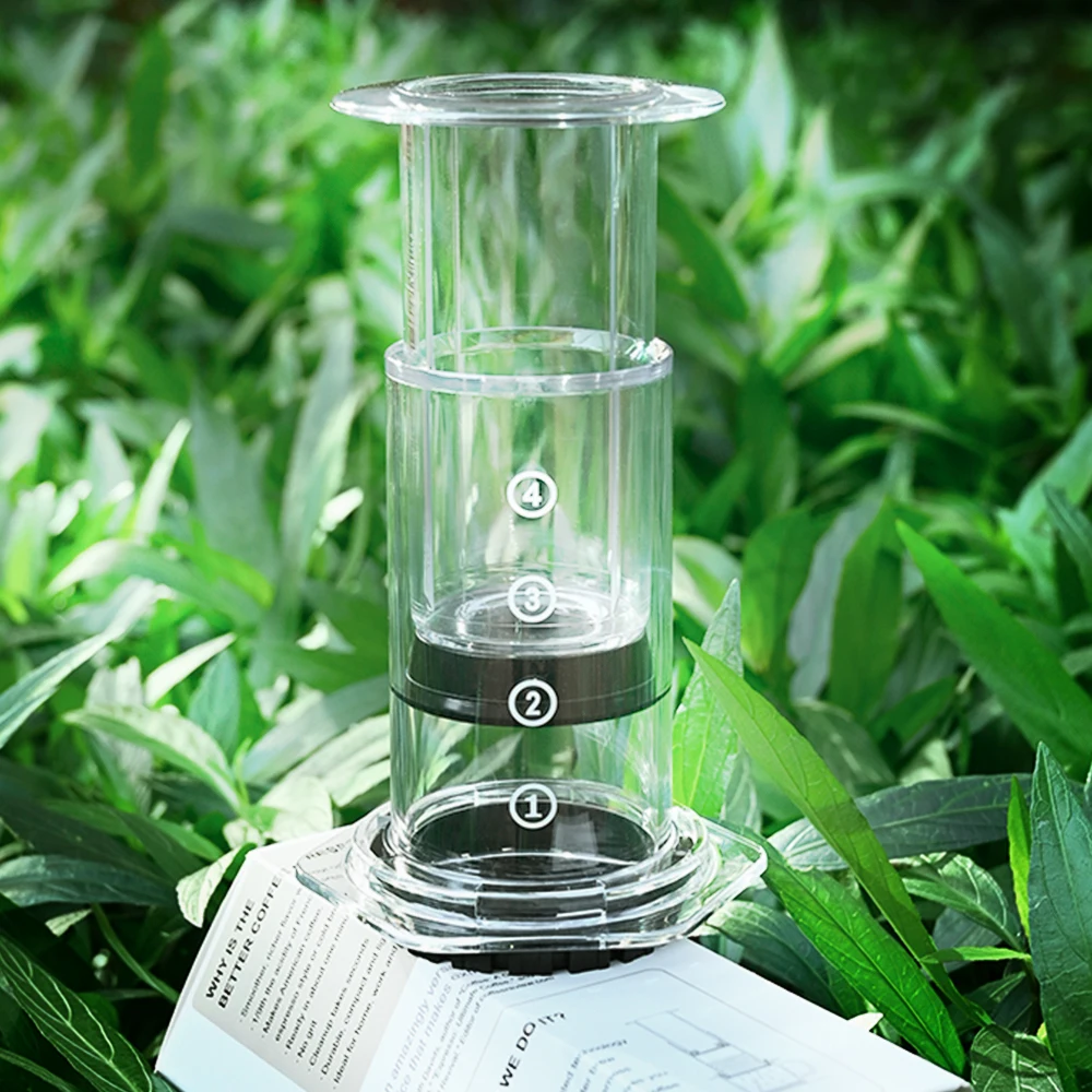 French Press Coffee Pot Espresso Coffee Maker Portable Plastic Transparent Hand Brew Drip Coffee Machine 4 French Press Coffee Pot Espresso Coffee Maker Portable Plastic Transparent Hand Brew Drip Coffee Machine 4