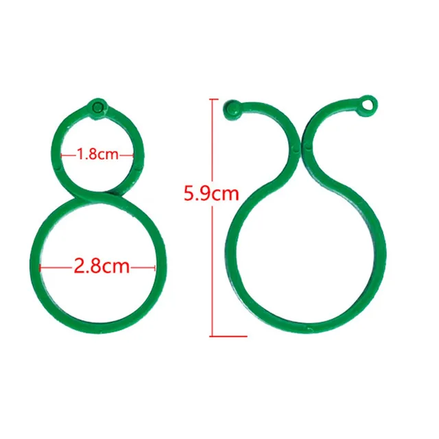 50 db Növényi Tartó Klipek Kötések A Mászáshoz Növény Rögzítő Csat Kerti Állvány Szerszám Szőlő Támogató - Image 4